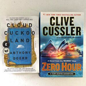 Two Books: "Cloud Cuckoo Land" By Anthony Doerr & "Zero Hour" By Clive Cussler